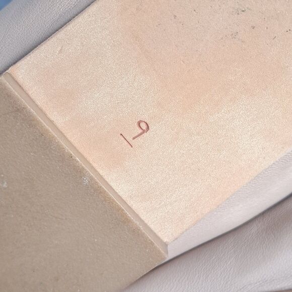 Sam Edelman Felicia Ballet Flats Women’s 9 Tan Pink Bow Minimalist Shoes - Picture 8 of 11